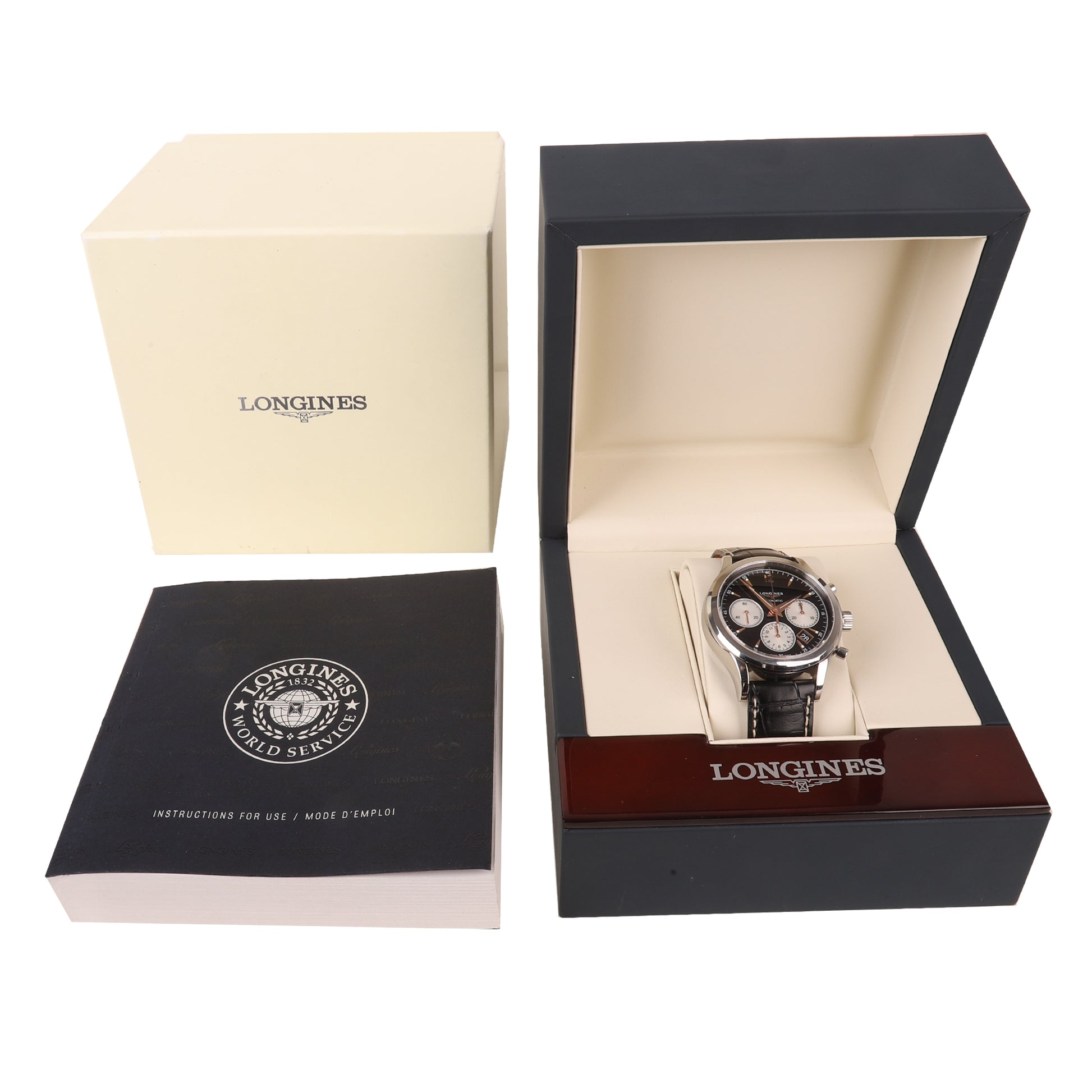 Longines Heritage Automatic Exhibition Back Pre-owned Watch