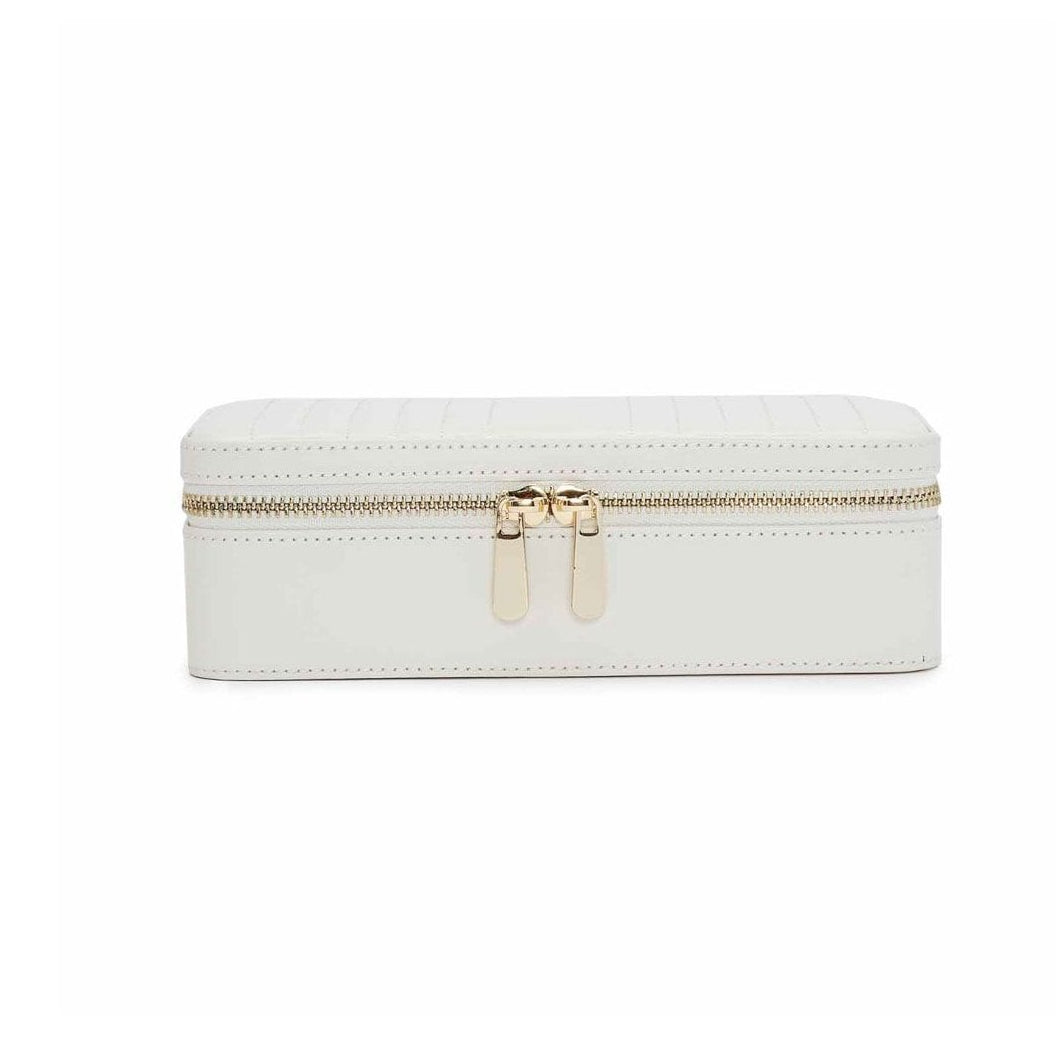 Maria Zip Case in White Leather