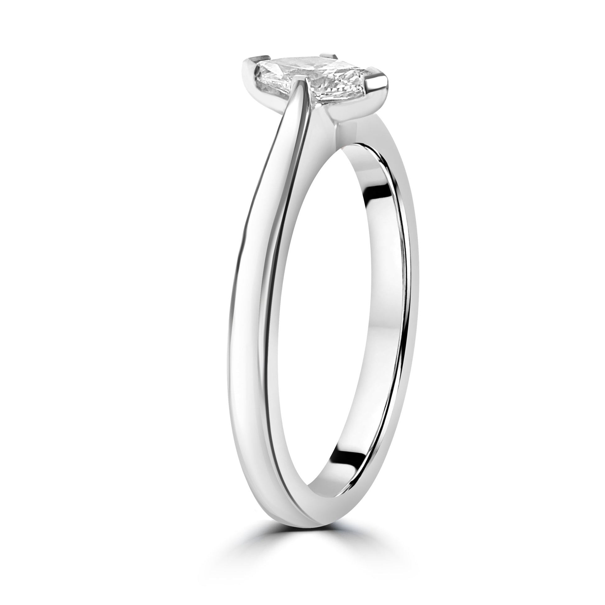 Marquise Cut Diamond Engagement Ring D Colour