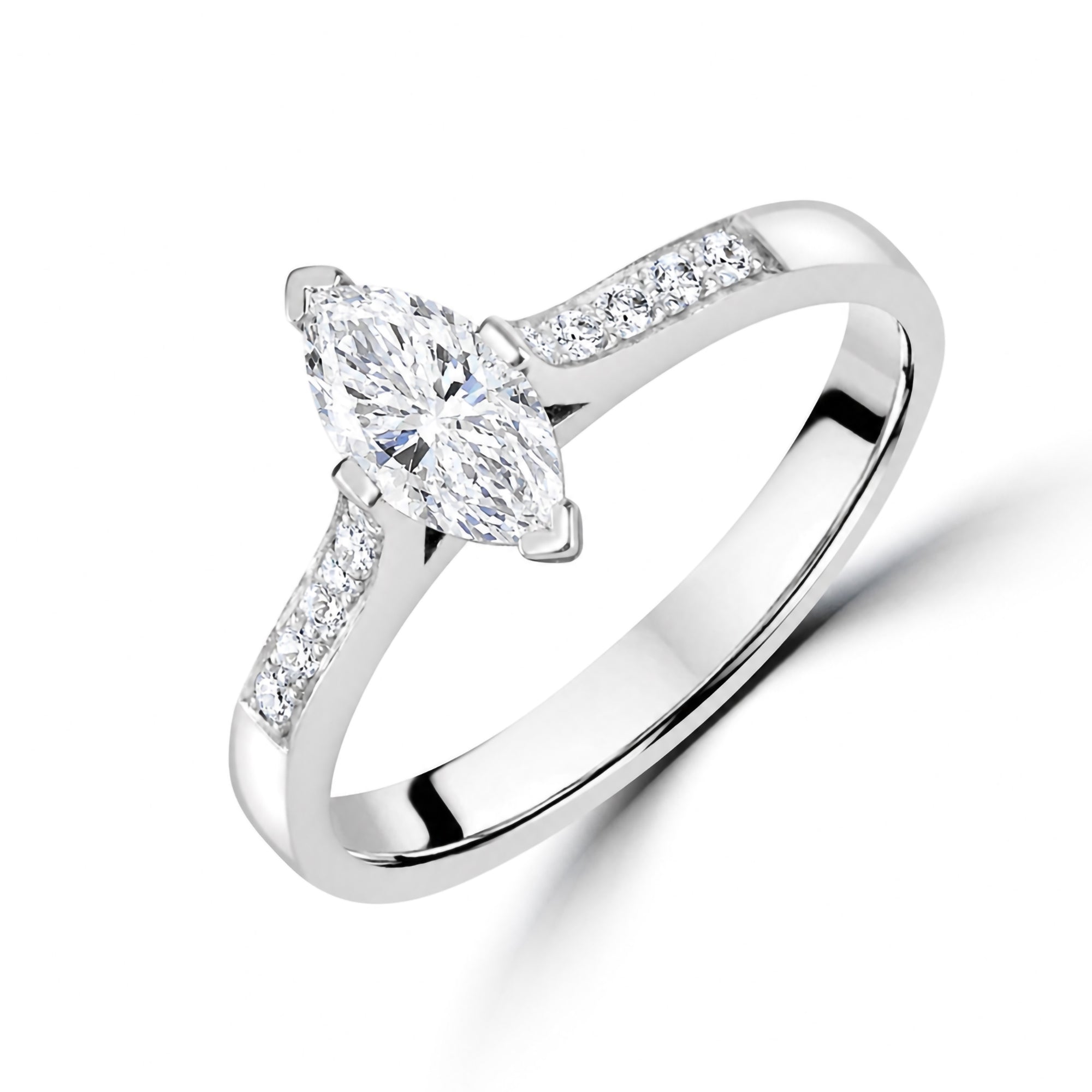 Marquise Diamond 0.50ct Engagement Ring