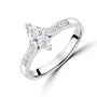 Marquise Diamond 0.50ct Engagement Ring