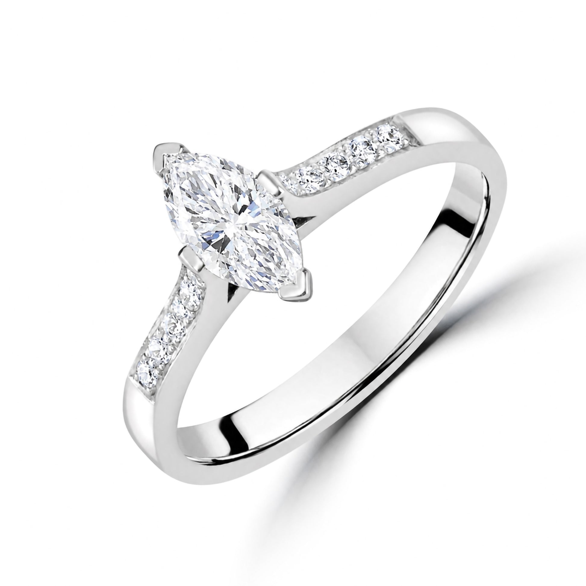 Marquise Diamond 0.50ct Engagement Ring