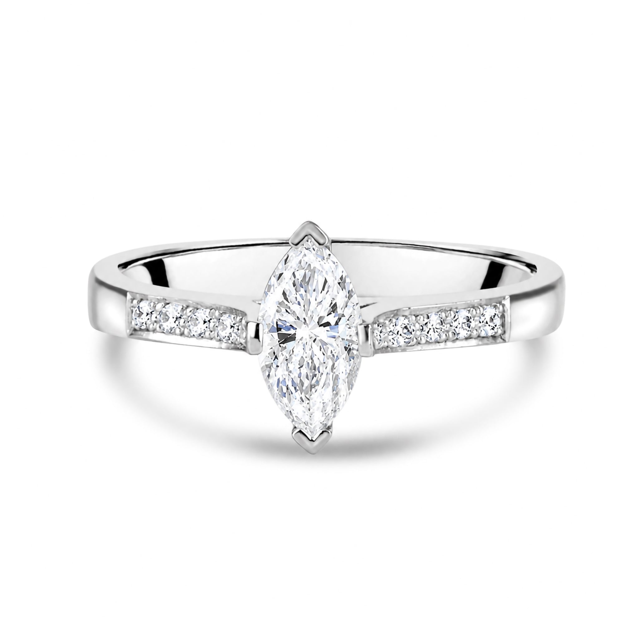 Marquise Diamond 0.50ct Engagement Ring