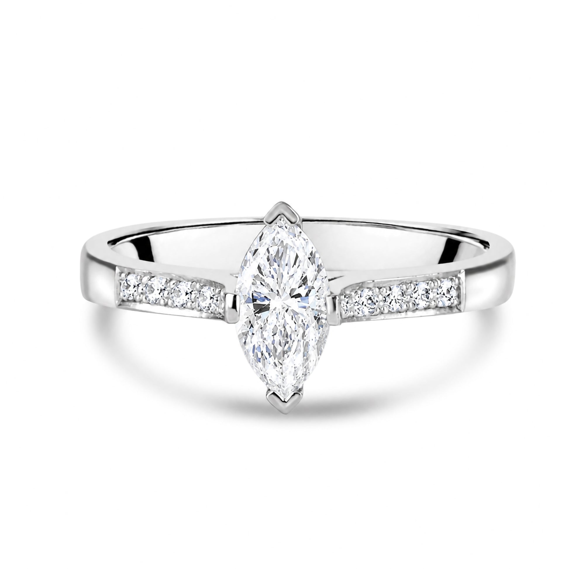 Marquise Diamond 0.50ct Engagement Ring