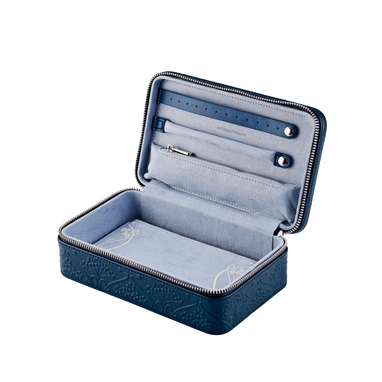 Navy Liberty 'Ianthe' Leather Jewellery Box