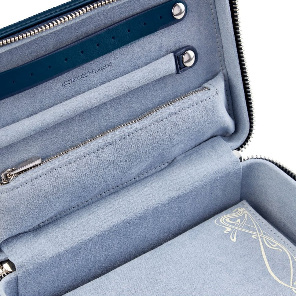 Navy Liberty 'Ianthe' Leather Jewellery Box