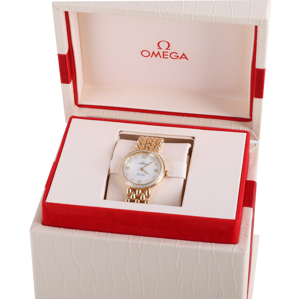 Omega De Ville Prestige 27mm 18ct Yellow Gold Diamond Pre-Owned Watch 2