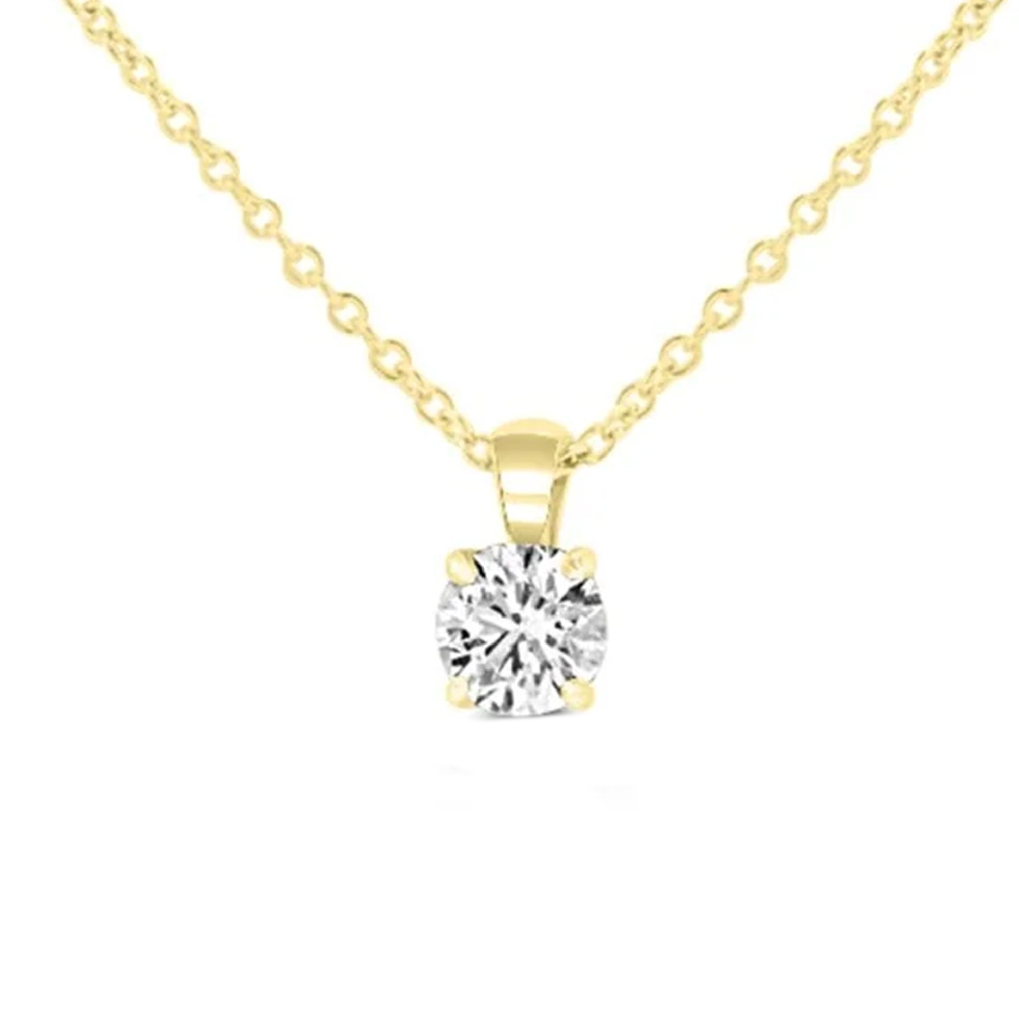 18ct Yellow Gold 0.55ct Lab Grown Diamond Necklace