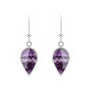 Pear Shape Blue John Silver Drop Earrings