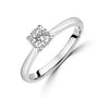 Platinum 0.50ct Round Brilliant Cut Diamond Engagement Ring
