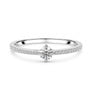 Platinum 0.20ct Round Diamond Ring