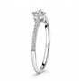 Platinum 0.20ct Round Diamond Ring