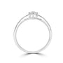 Platinum 0.20ct Round Diamond Ring