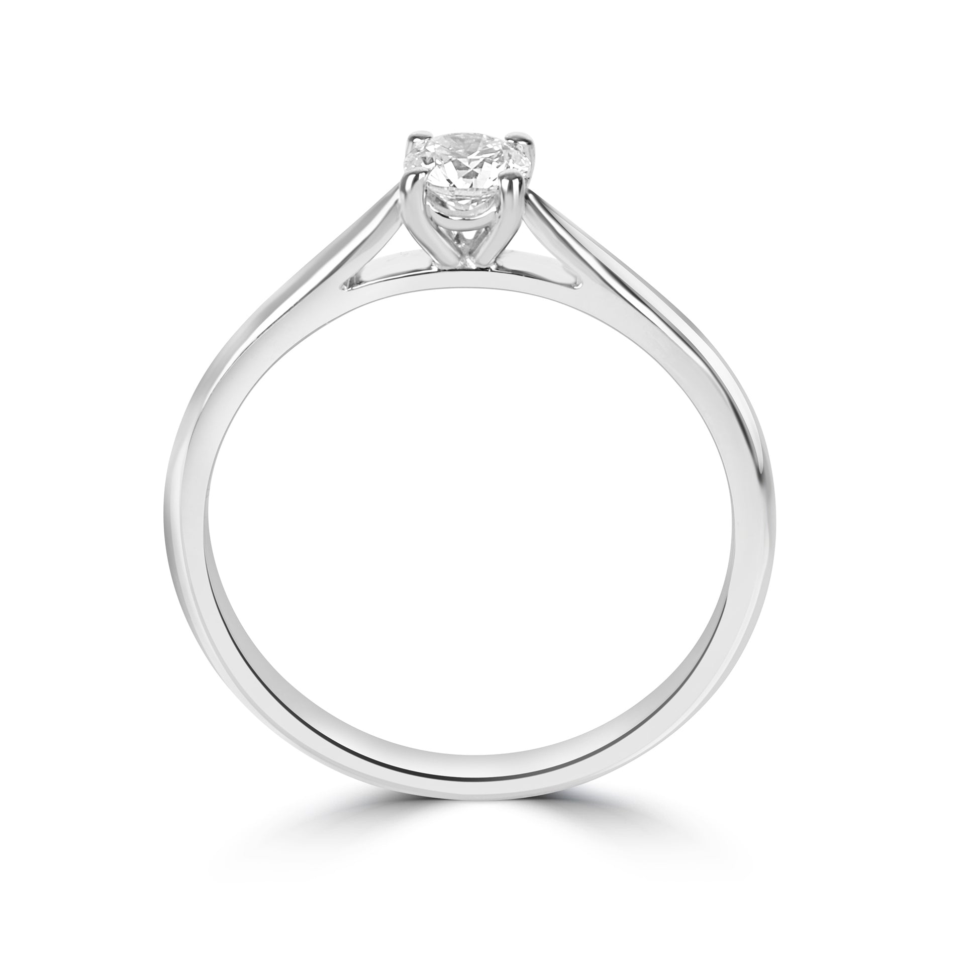 Platinum 0.25ct Diamond Solitaire Pre-Owned Ring