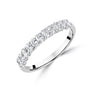 Platinum 0.60ct Oval Diamond Eternity Ring