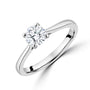 Platinum 0.60ct Round Brilliant Cut Diamond Engagement Ring