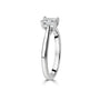 Platinum 0.62ct Emerald Lab Grown Diamond Engagement Ring