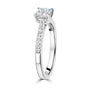 Platinum 0.65ct Princess Cut Diamond Engagement Ring and Diamond Set Band