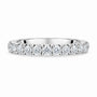 Platinum 0.75ct Round Brilliant Cut Diamond Half Eternity Ring