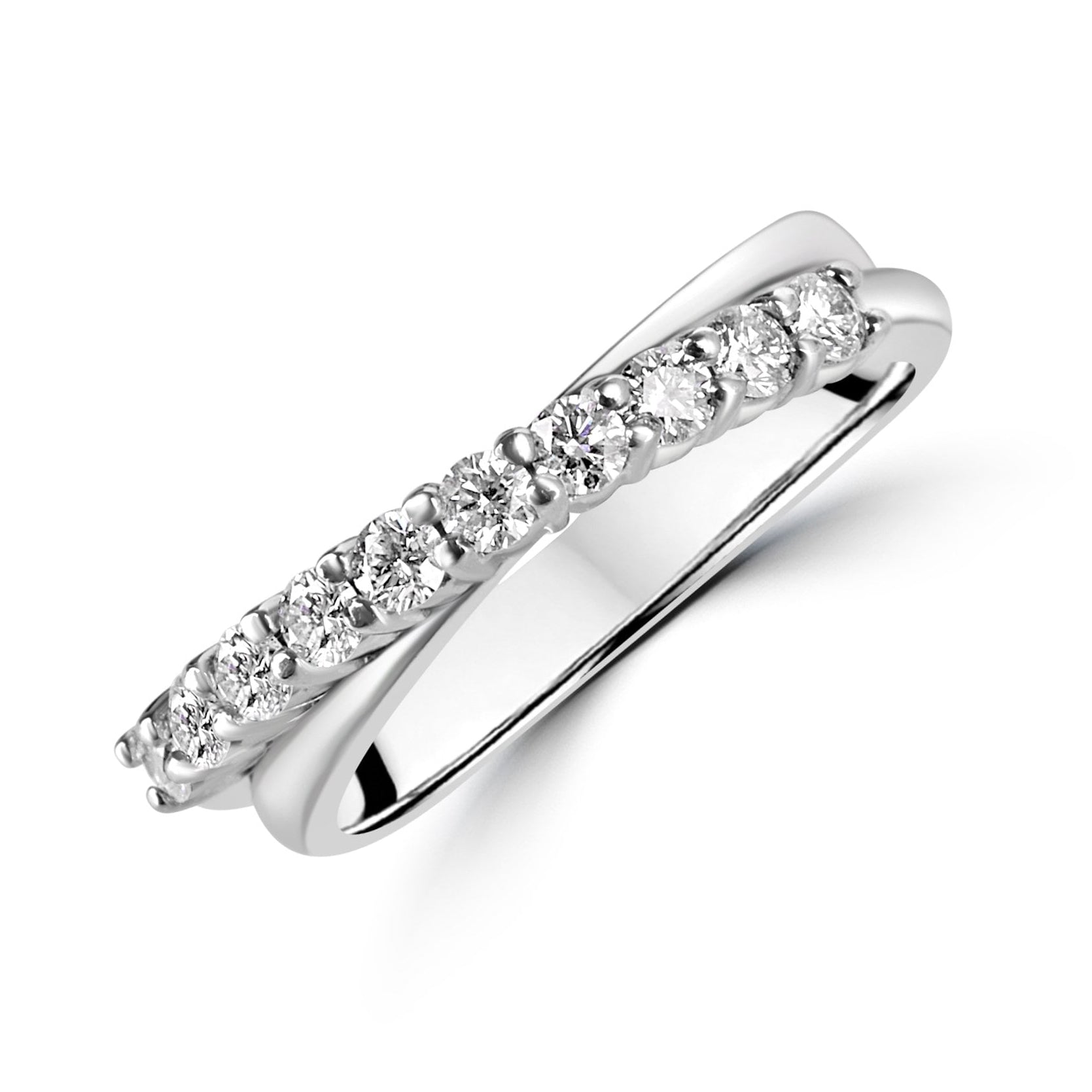 Platinum 1.50ct Oval IF Clarity Diamond With Diamond Set Band and GIA Certificate Pre-Owned Ring