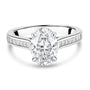 Platinum 1.50ct Oval IF Clarity Diamond With Diamond Set Band and GIA Certificate Pre-Owned Ring
