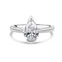 Platinum 1.50ct Pear Cut Lab Grown Diamond Solitaire