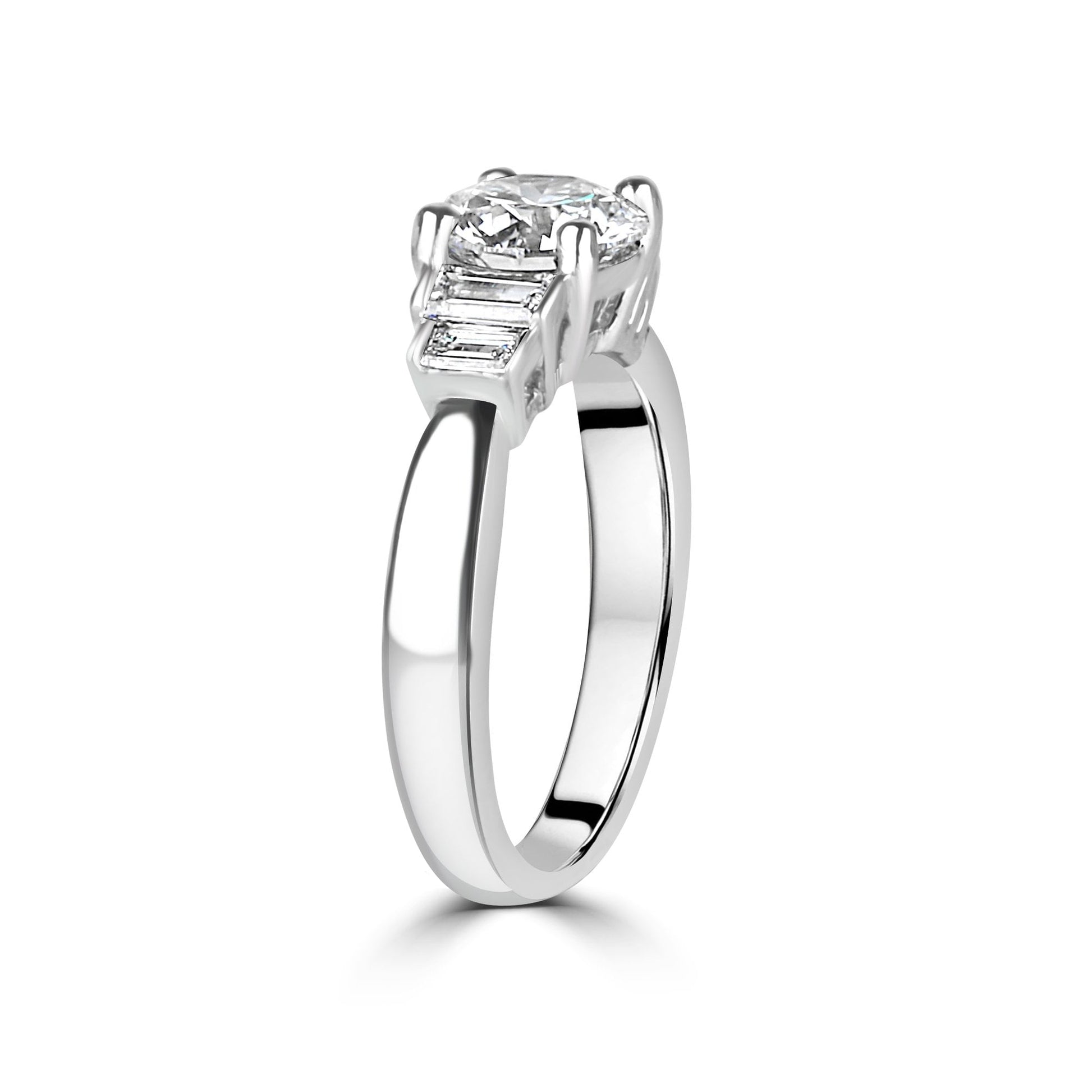 Platinum 1.51ct RBC Lab Grown Diamond 'Rebecca' Ring
