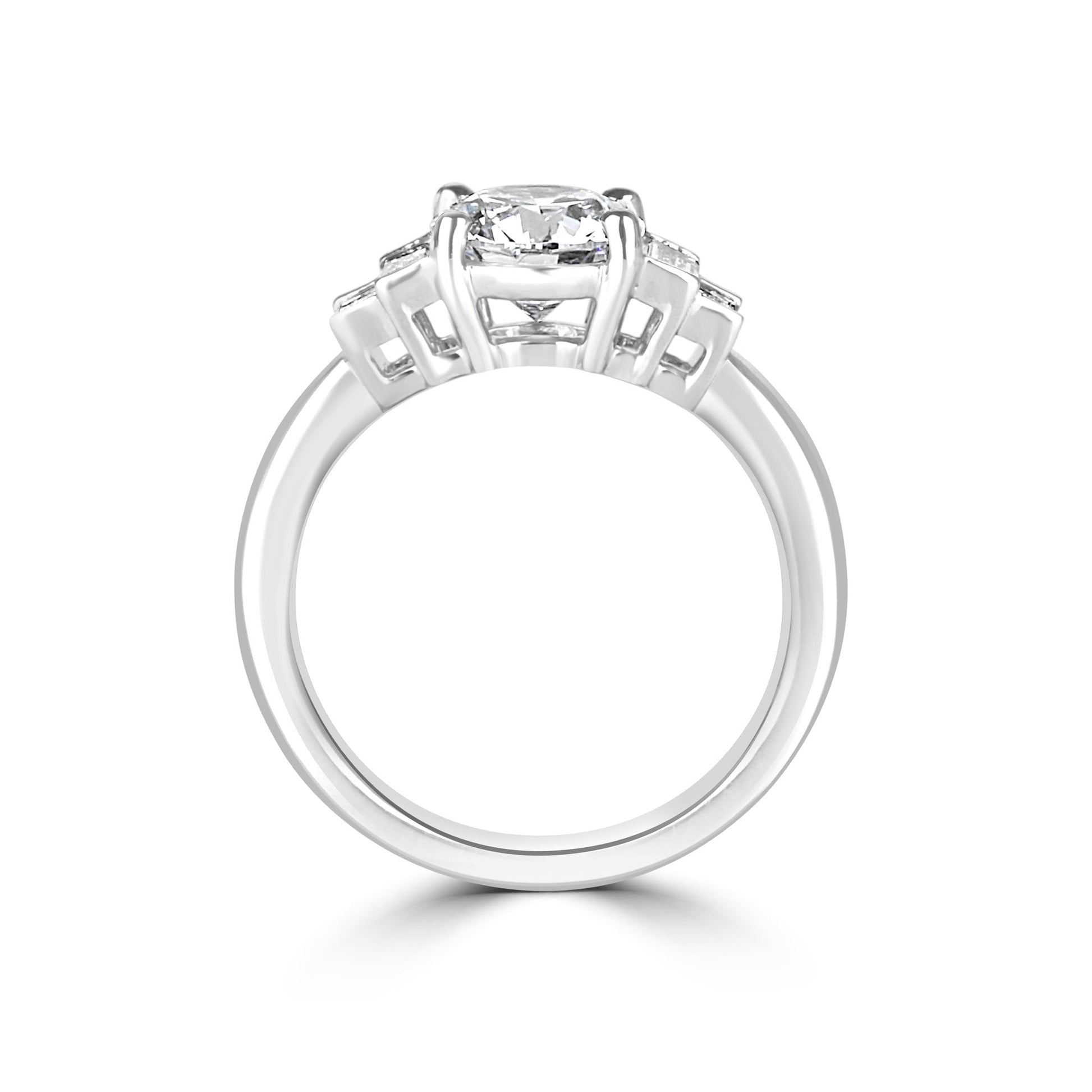 Platinum 1.51ct RBC Lab Grown Diamond 'Rebecca' Ring