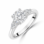 Platinum 1.77ct Three Stone Lab Grown Diamond 'Grace' Engagement Ring