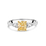 Platinum & 18ct Yellow Gold Natural Yellow Diamond Avanti Designed Pre-Owned Ring