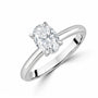 Platinum 1ct Oval Lab Grown Diamond 'Rosa' Solitaire Ring