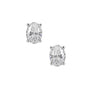 Platinum 2.00ct Oval Brilliant Lab Grown Diamond Stud Earrings