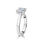 Platinum 2.02ct Asscher Cut Lab Grown Diamond Engagement Ring