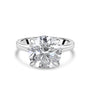Platinum 5.04ct Round Brilliant Cut Lab Grown Diamond Solitaire Ring