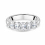 Platinum Five Stone Oval Diamond Dress Ring