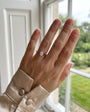 Platinum Oval Natural Diamond Solitaire Engagement Ring