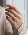 Platinum Round Brilliant Cut Natural Diamond Six Claw Solitaire Engagement Ring