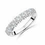 Platinum Round Brilliant Cut Seven Stone Eternity Ring 1.16ct Total