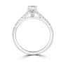 Platinum Round Diamond Half Carat Engagement Ring 