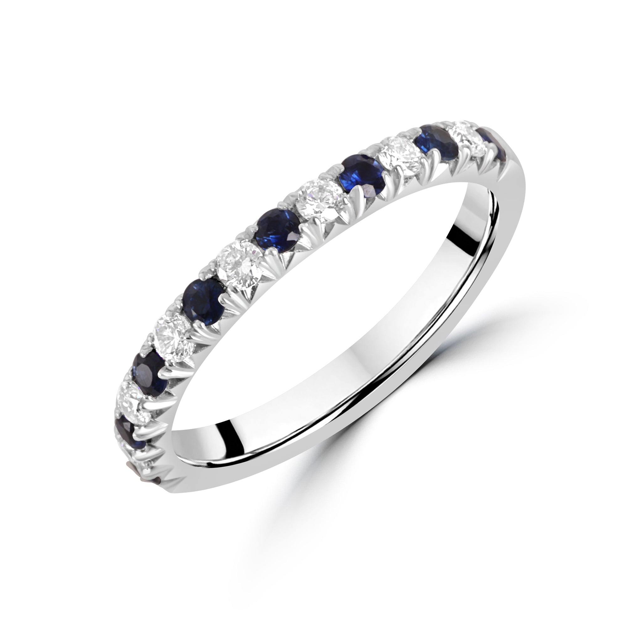 Platinum Sapphire & Diamond Eternity Ring