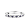 Platinum Sapphire & Diamond Eternity Ring