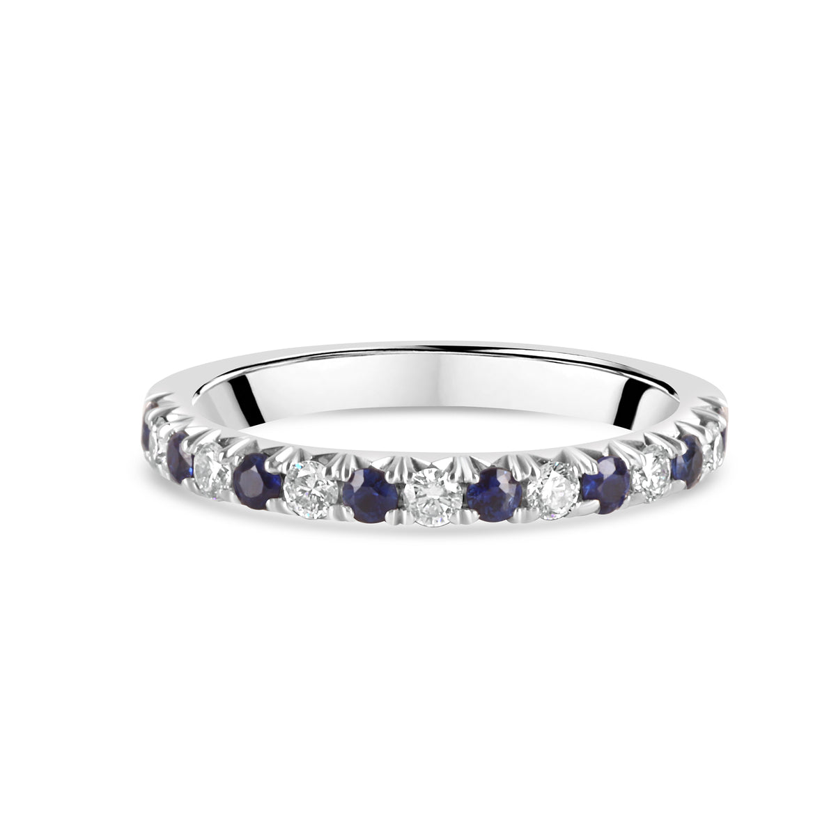 Platinum Sapphire & Diamond Eternity Ring