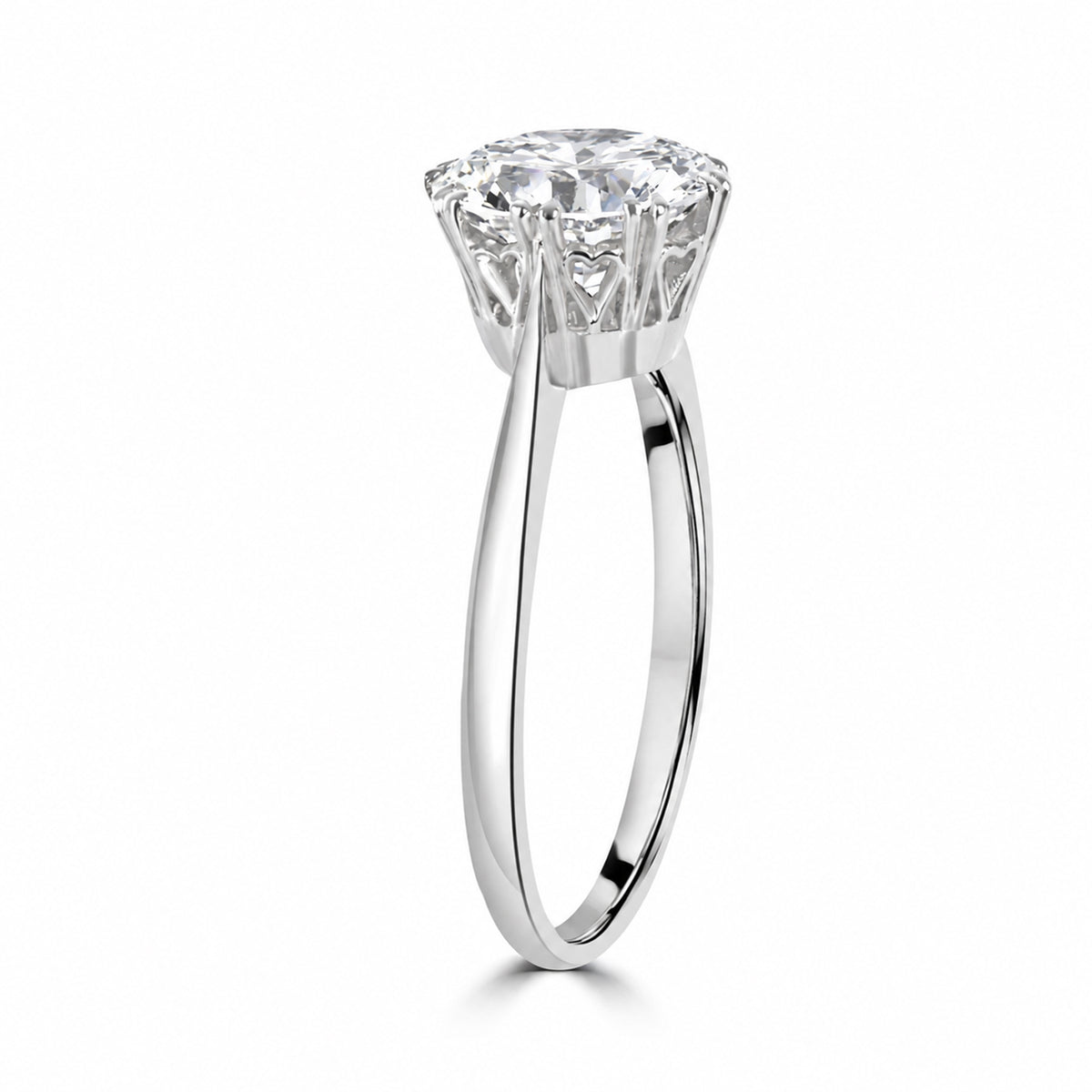 Platinum Solitaire Diamond Approx 2.00–2.20ct Pre-Owned Ring