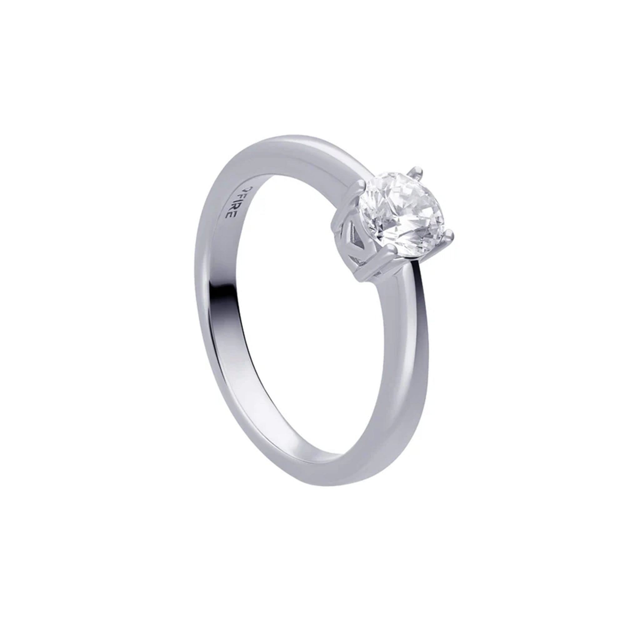 Diamonfire Anti-tarnish Four Claw 0.75ct CZ Ring