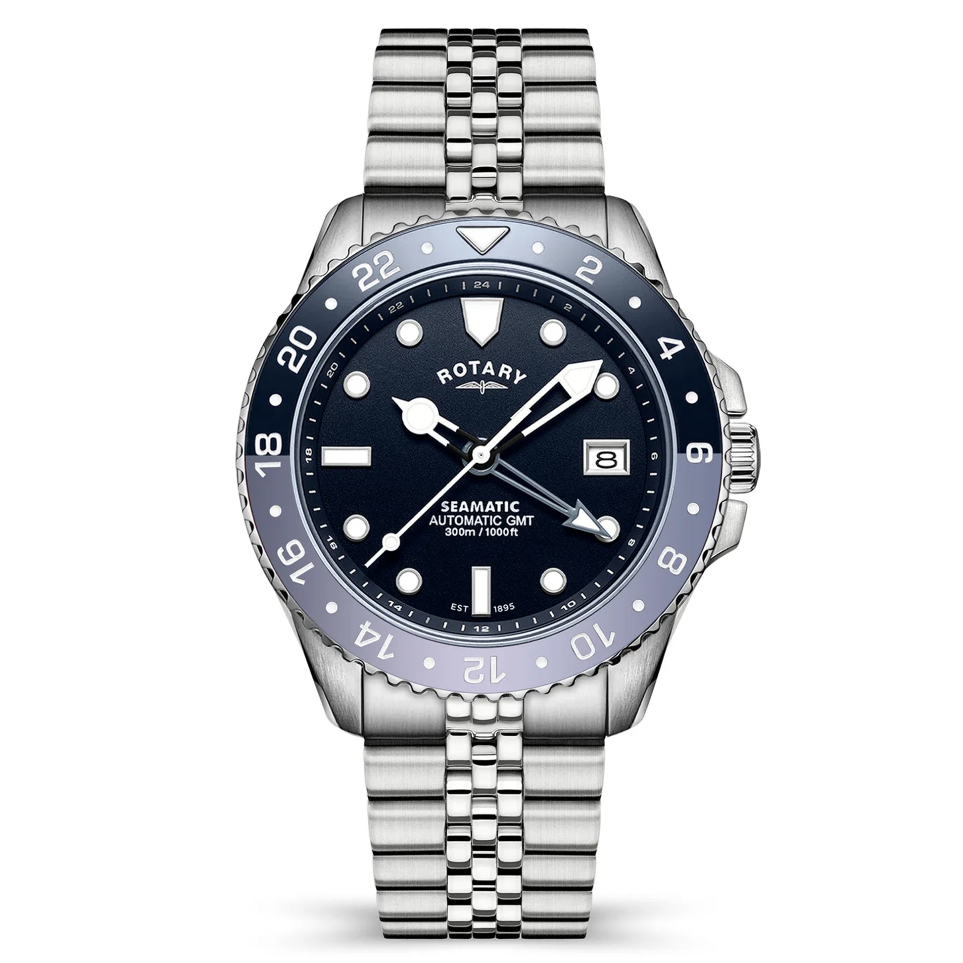 Rotary Seamatic 300 GMT Blue Dial Automatic Watch