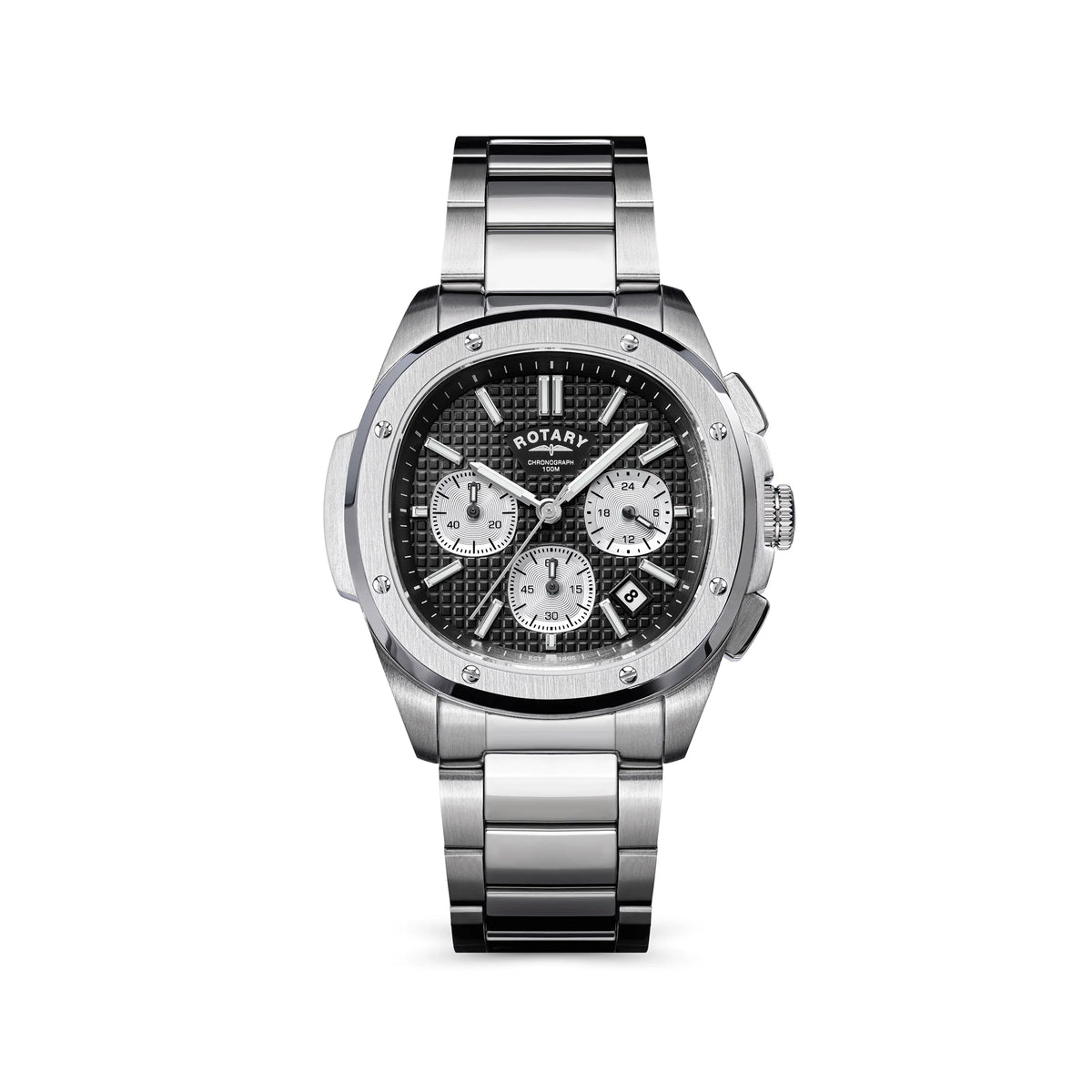 Rotary Apex100 Chronograph Black Dial Watch