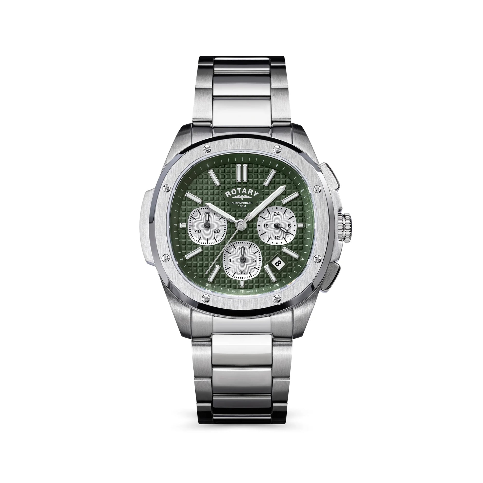 Rotary Apex100 Chronograph Green Dial Watch