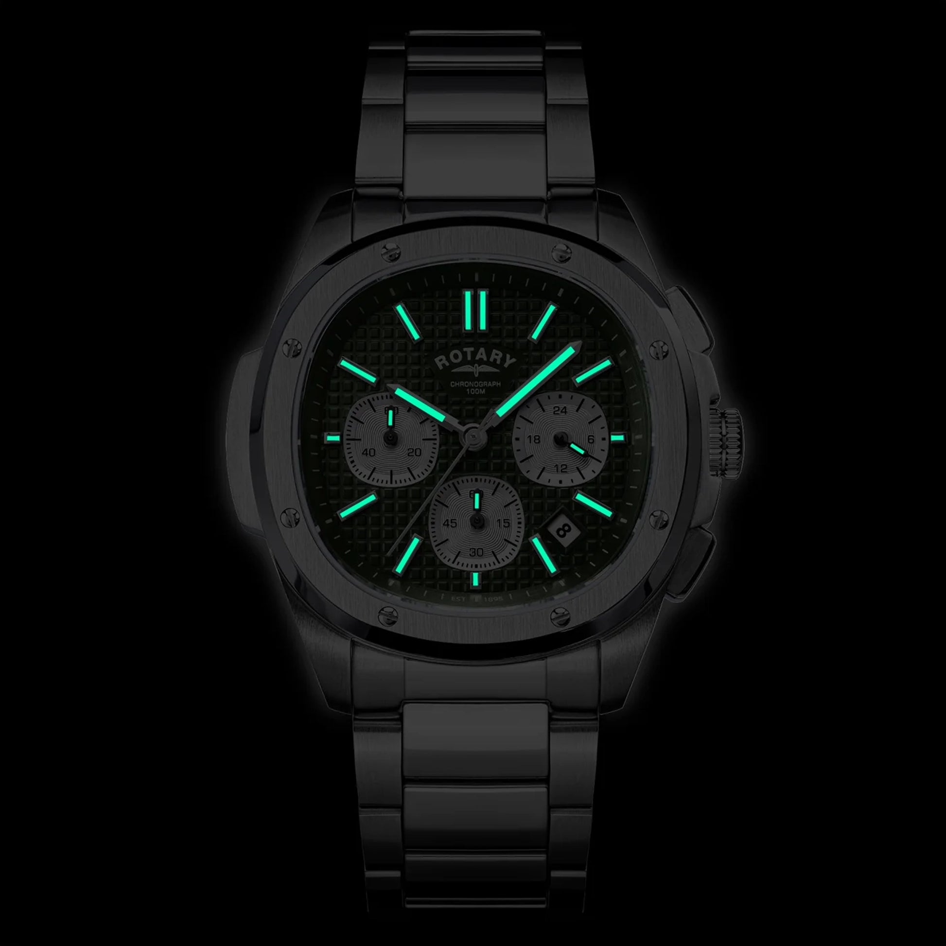 Rotary Apex100 Chronograph Green Dial Watch