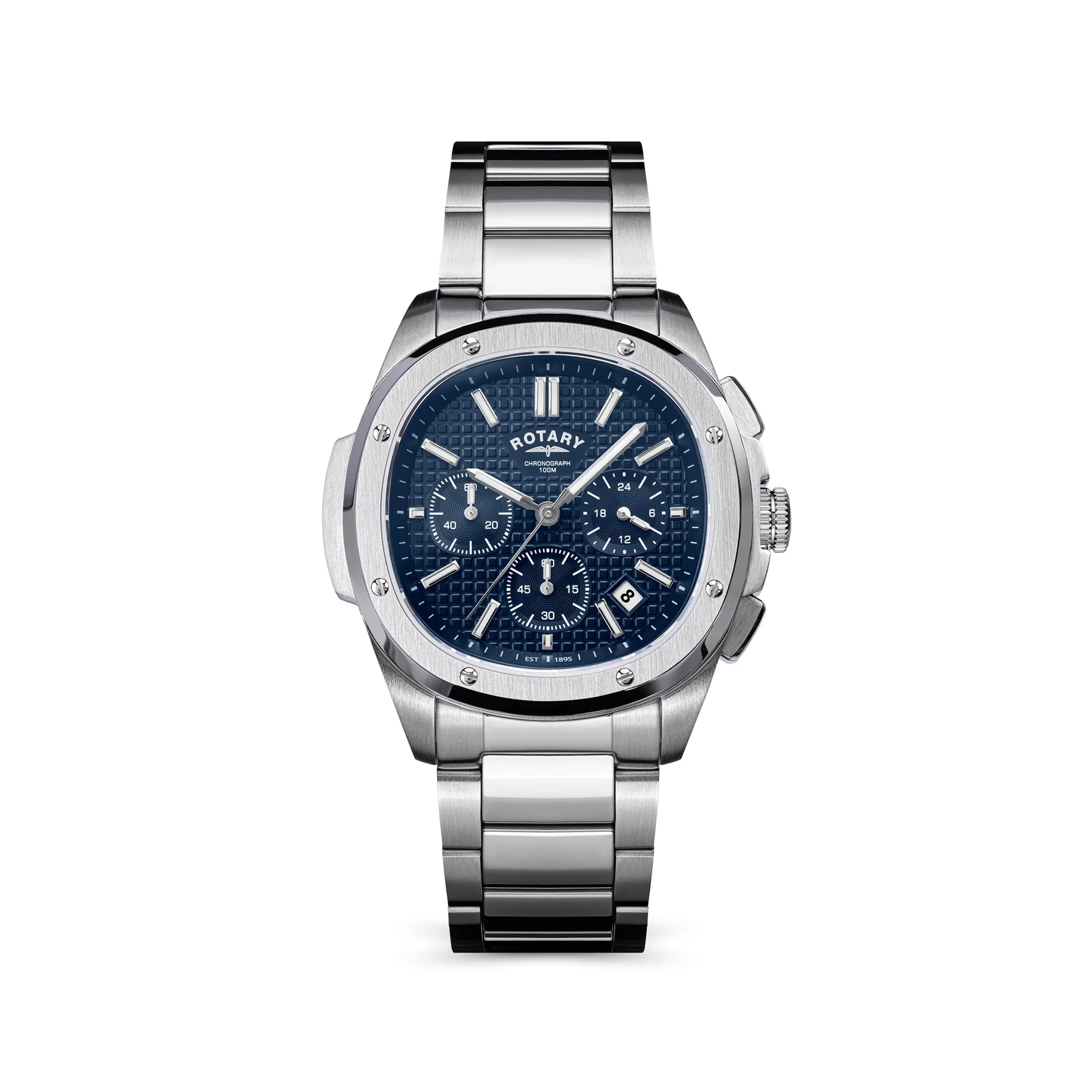 Rotary Apex100 Chronograph Blue Dial Watch
