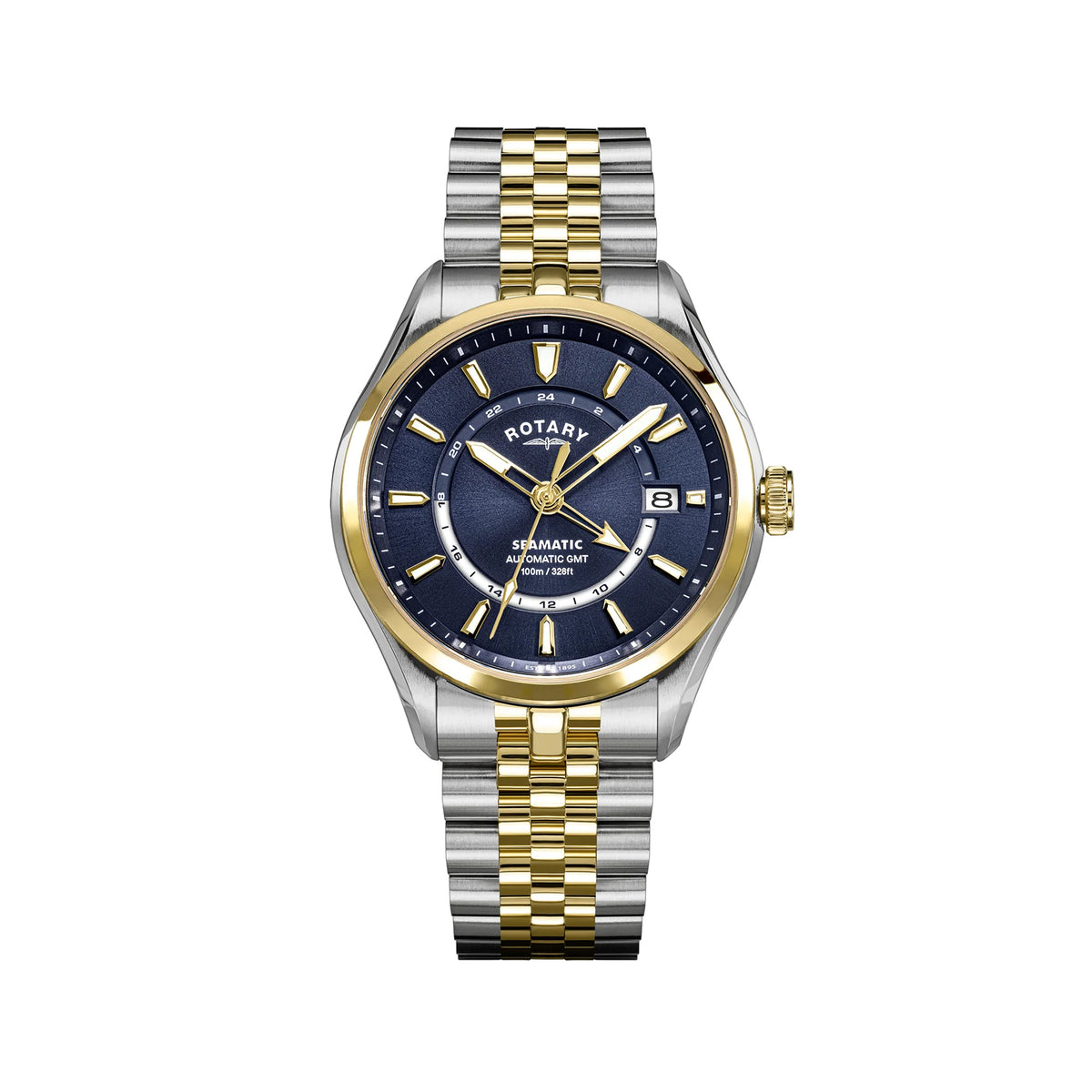 Rotary Seamatic 100 GMT Automatic Blue Dial Watch